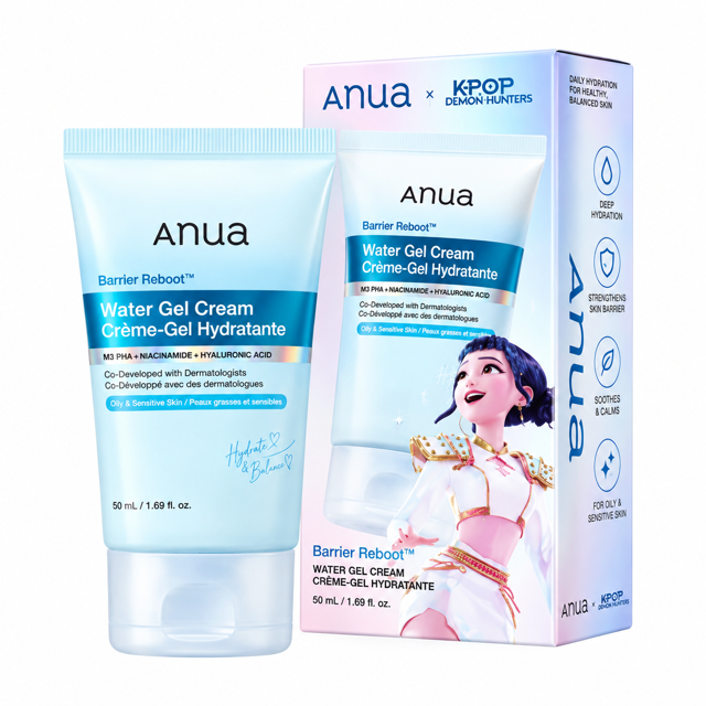 ژل کرم آبرسان آنوا ترمیم کنننده عروسکی حجم ۵۰ میلیلیتر | Anua water Gel Cream
