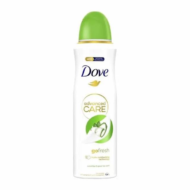 اسپری ضد تعریق داو DOVE رایحه خیار و چای سبز مدل Go Fresh Cucumber and Green Tea حجم 250 میلی لیتر